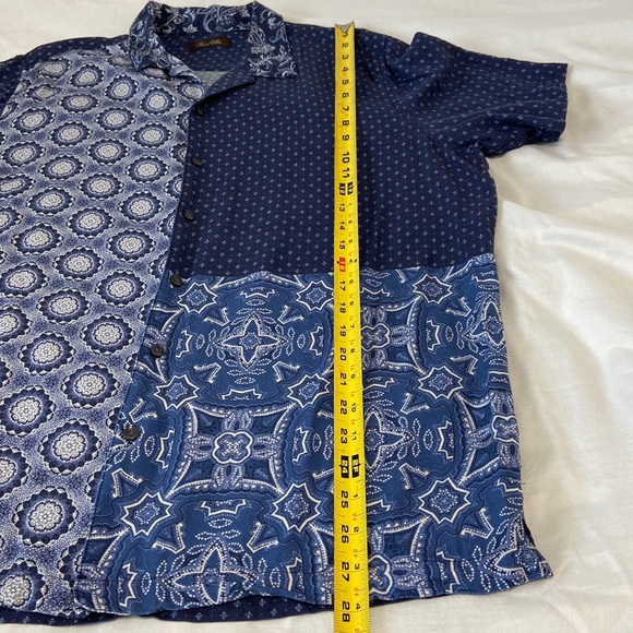 Tasso Elba silk short sleeve button down - Picture 5 of 9